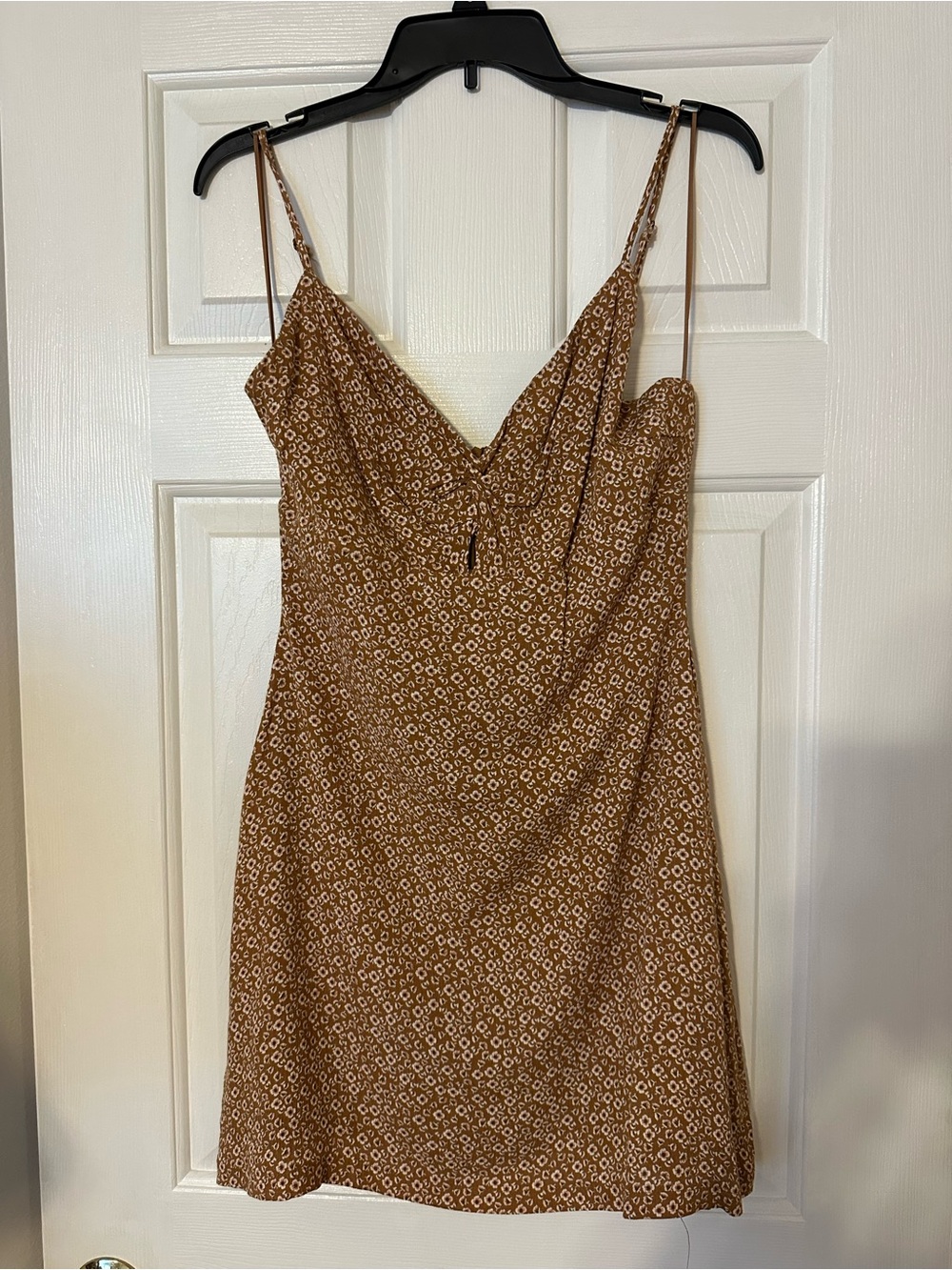 Altar'd State Brown Floral Slip Mini Dress